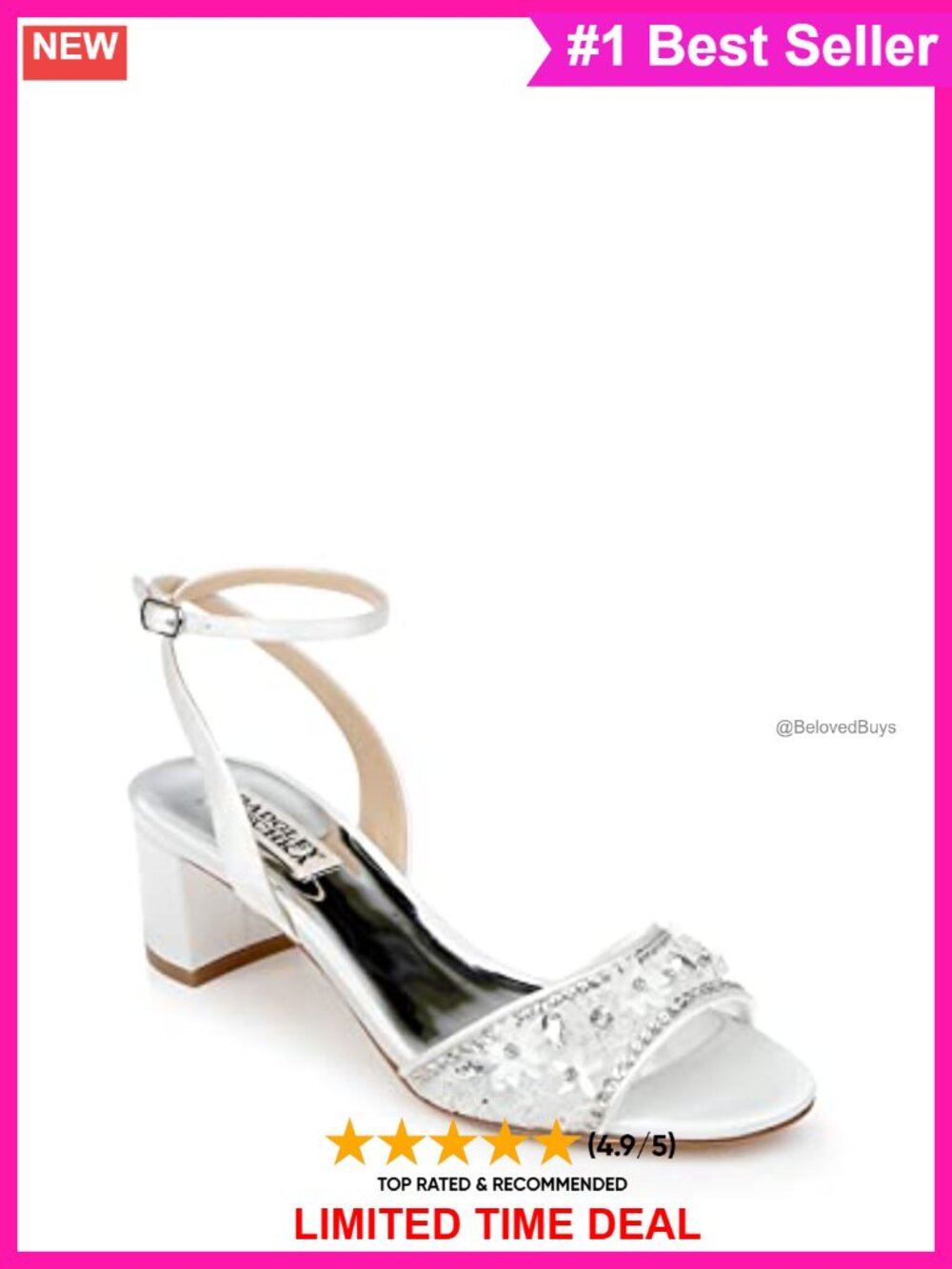 Women's Gladiator Block Heel Sandals Ankle Strap Wedding Formal